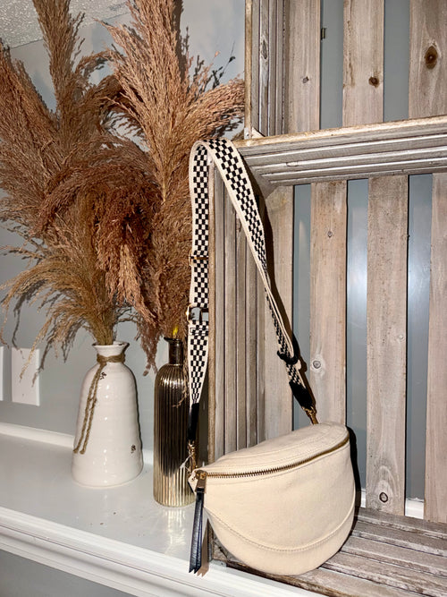 In Stock-Checkered Crossbody