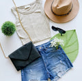 IN STOCK-Ribbed Cropped Tank