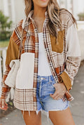 Colorblock Patchwork Shacket