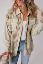 Corduroy Patchwork Shacket