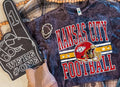 Kansas City Chiefs Acid Wash Tee