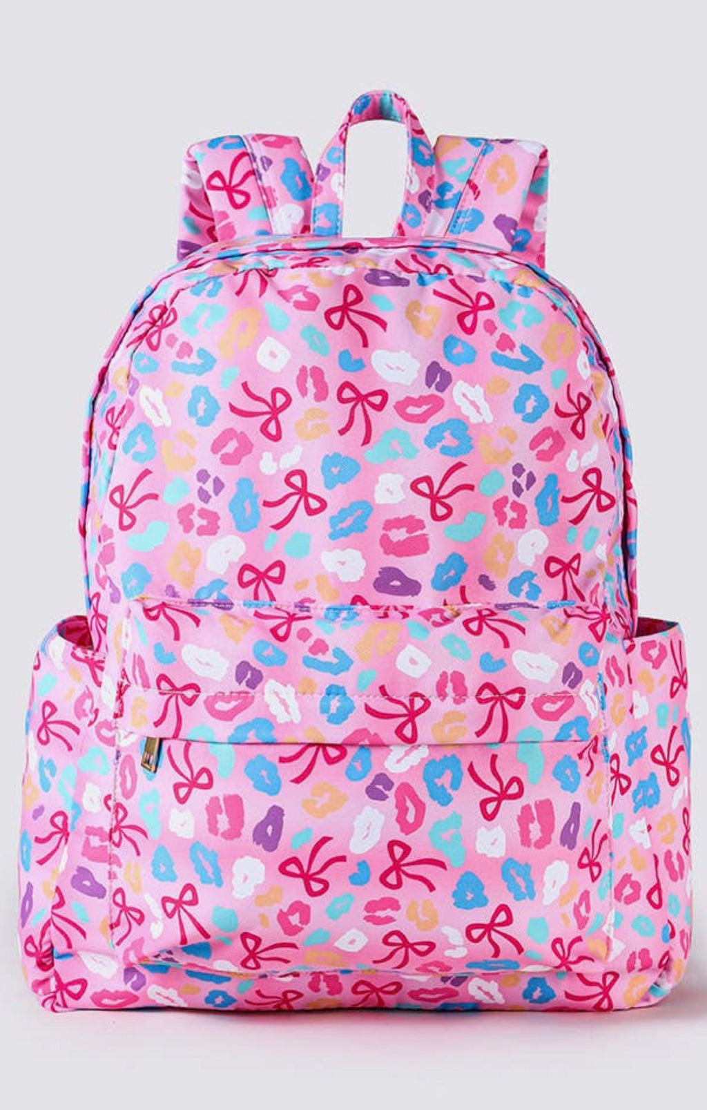 Cheetah Bows Girls Backpack